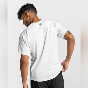 0612. COTTONPLUS™ VENTED TEE - white ASRV
